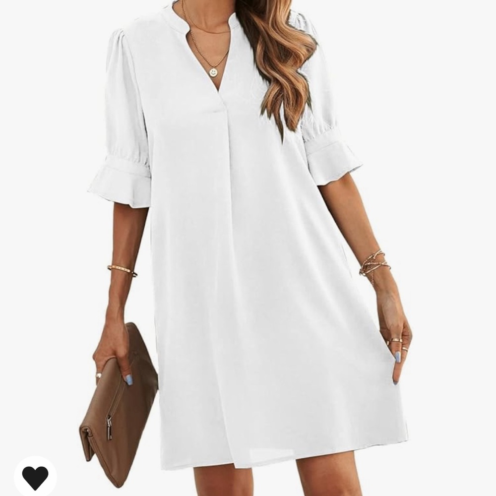 White beach dress, sz L